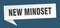 new mindset banner. new mindset speech bubble.