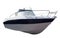 New motor speedboat over white