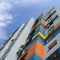 New multy storey residential building and blue sky