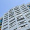 New multy storey residential building and blue sky