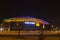 The New Netanya football stadium illuminated at night