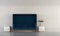 The new normal living room scene interior design and concrete wall background