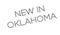 New In Oklahoma rubber stamp