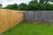 New and Old privacy wooden fences in back yard