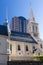 New and old towers and spires of Auckland`s skyline. New Zealand