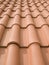 New orange roof tiles