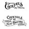 New Orleans Cocktail Collection Historic Libation Typography
