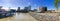 NEW ORLEANS - FEBRUARY 2016: Panoramic view of city coastline. N