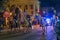 New Orleans, LA/USA - circa February 2016: Police riding horses during Mardi Gras in New Orleans, Louisiana