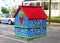 New Orleans, Louisiana, U.S.A - February 8, 2020 - A painted mailbox near The Garden District