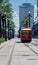 New Orleans Red Trolley Streetcar, Cable car on Canal Street