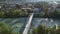 New pedestrian bridge over Sava river in Medvode Slovenia