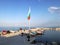 New pier, mooring for yachts and boats in Pomorie, Bulgaria.