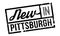 New In Pittsburgh rubber stamp