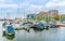 A new pleasure yacht harbor in the newly developed area IJburg just outside Amsterdam