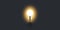 New Possibilities, Hope, Dreams - Man Standing In the Dark in Front of a Glowing Light Bulb