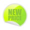 New price sticker