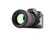 New professional zoom camera 3d render on white background no shadow