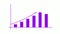 New purple color positive business graph animated