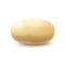 New Raw Whole Peeled Potato Close up Isolated on Background