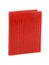 New red wallet of genuine reptile skin leather isolated