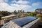 new roof with solar panels and skylights, showcasing the future of energy-efficient homes