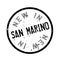 New In San Marino rubber stamp