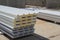 New sandwich panels for mounting the walls of the building. New material for insulating the walls of the building under