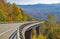 New section of the Foothills Parkway in fall colors.