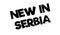 New In Serbia rubber stamp