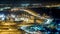 New Sheikh Khalifa Bridge in Abu Dhabi night , United Arab Emirates