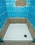 A new shower basin installation and renovation