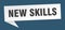 new skills banner. new skills speech bubble.