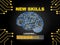 New skills loading with brain modern technology machine learning background