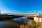 New small concrete bridge over Olt river