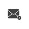 New spam message notification vector icon