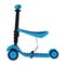 New style kids kick pedal push bike scooter kids with seat on white background vector