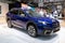 New Subaru Outback car shocased at the Brussels Autosalon European Motor Show. Brussels, Belgium - January 13, 2023