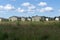 New suburban house neighborhood street air lot,