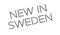 New In Sweden rubber stamp