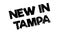 New In Tampa rubber stamp