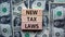 New tax laws symbol. Concept words \\\'New tax laws\\\' on wooden blocks