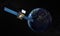 New Telecommunications Satellite Orbiting Earth - NASA Map