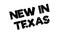 New In Texas rubber stamp