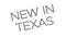 New In Texas rubber stamp