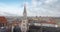 New Town Hall Neues Rathaus Clock Tower and aerial view of Munich - Munich, Bavaria, Germany