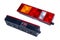 New truck rear marker light isolated on a white background. Front and rear view
