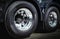 New Truck Tires. Alloy Wheels, Rubber, Tyres. Tractor Truck. Freight Trucks Transport