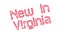 New In Virginia rubber stamp