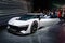 New white Audi PB18 e-tron or Audi AI:RACE electric sports car presented at IAA 2019